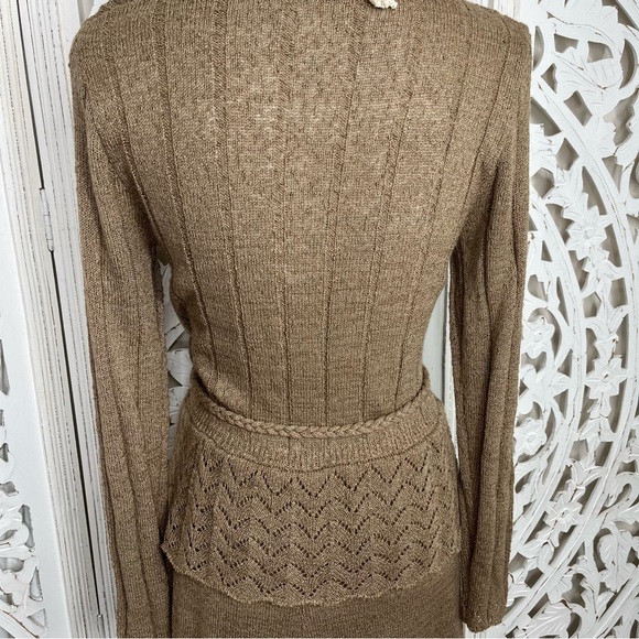 Vintage Tan Crochet Dress - Picture 6 of 9